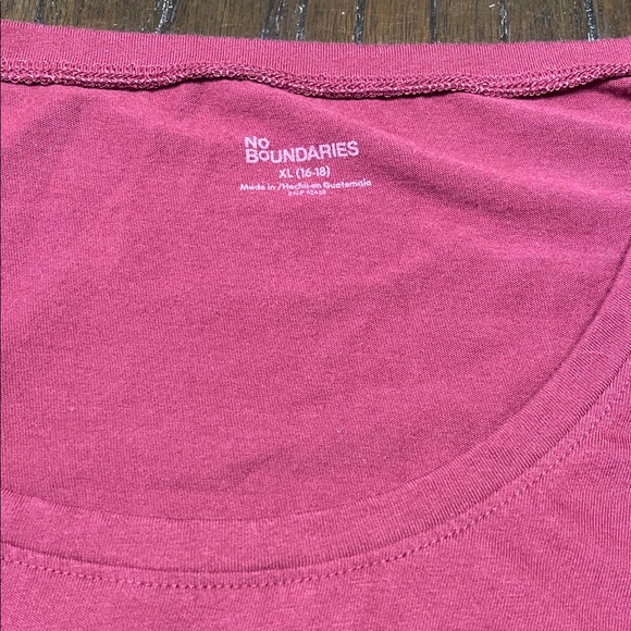No Boundaries Raspberry Tee - Picture 1 of 4